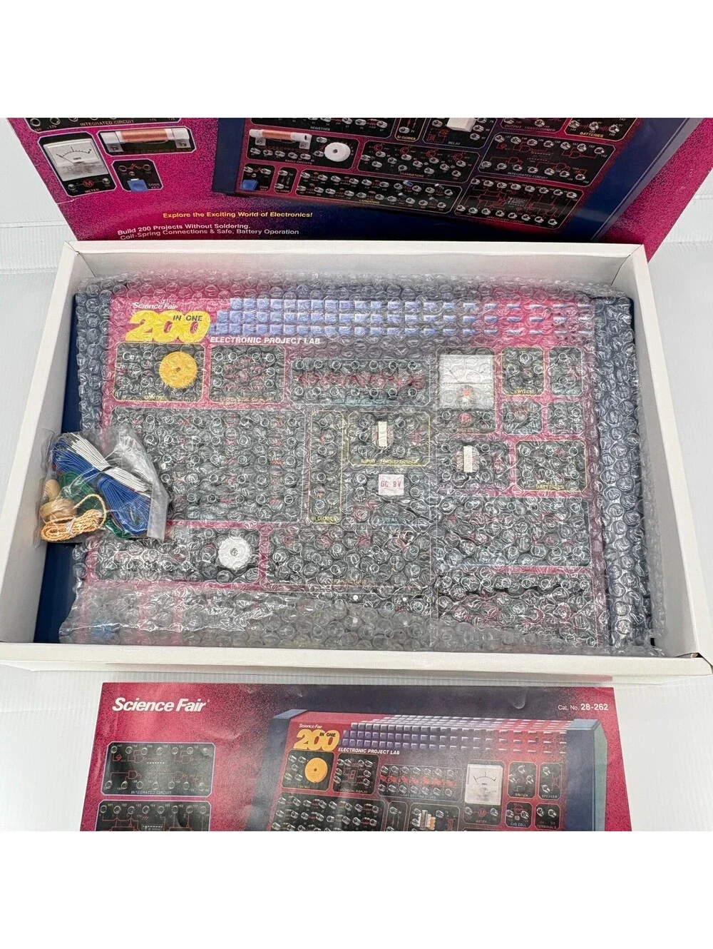 Science Fair Vintage 200 In One Electronic Project Lab 28-262 Manual Wire